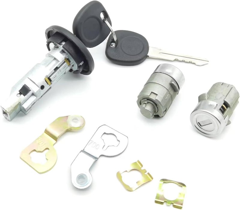 Onthris Ignition Switch Lock Cylinder & Pair Front Door Lock Cylinders for 2003-2006 Chevy Silverado Suburban GMC Sierra Yukon Cadillac Escalade,Replace OE# 7012945,707835,706592,598007 - Image 1